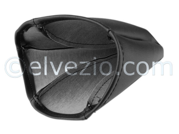 Gear Lever Cowling In Black Alfa Skai - 5 Stitchings - Elvezio
