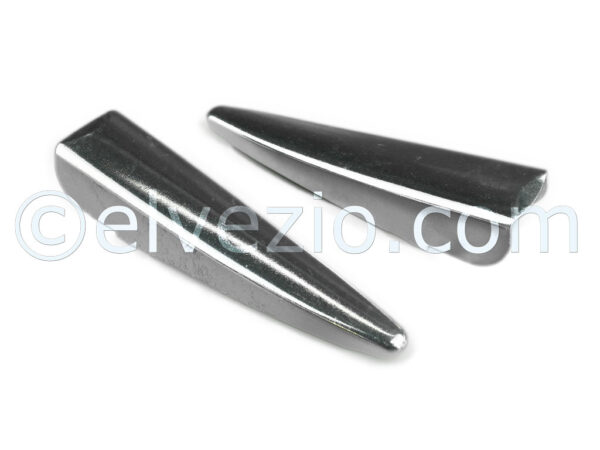 Aluminum Trunk Hinges Covers for Autobianchi Bianchina Trasformabile, Cabrio and Berlina.