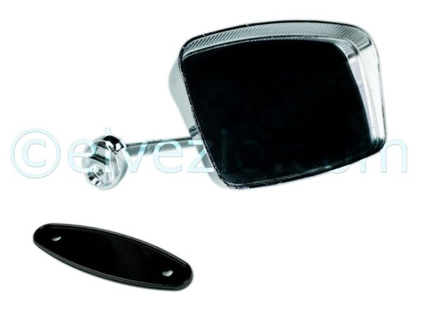 External Chromed Left Mirror for Autobianchi Bianchina Cabriolet