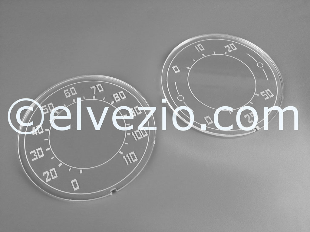 Mileage And Gauge Dials Diameter 7,8 cm - Topolino C And Belvedere Models -  Elvezio