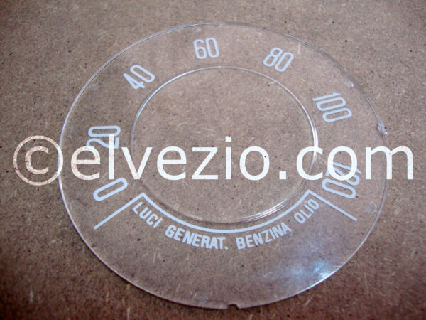 Speedometer Flat Glass 120 Km/h for Fiat 500 F, 500 R and 500 Giardiniera Base F from 1965.