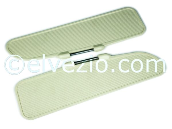 Plastic Sun Visors In Ivory Color for Fiat 600 1st Series and 600 Multipla 1st Series.