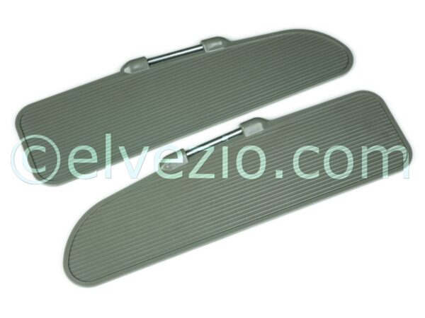 Plastic Sun Visors In Grey Color for Fiat 600 1st Series and 600 Multipla 1st Series.