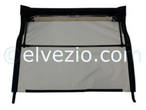 Soft Top In Black PVC And Frame In Black Color for Fiat 500 F, 500 L and 500 R.