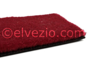 Moquette in Lana colore Bordeaux - Base Sintetica