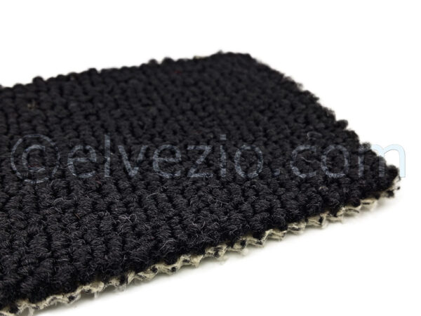 Moquette in Acrilico Bouclè colore Nero - Base Sintetica - Elvezio