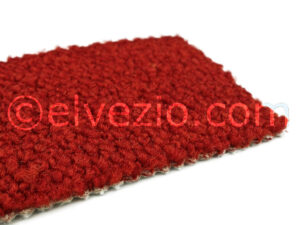 Moquette in Acrilico Bouclè colore Rosso - Base Sintetica